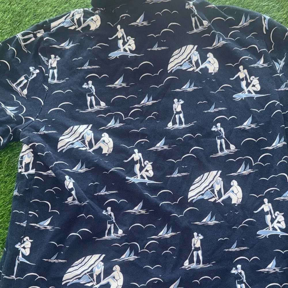 Ralph Lauren Dark Blue Polo with Nautical Design